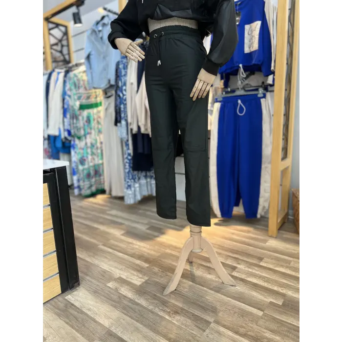 Jamex Mngo Parçalı Deri Pantolon