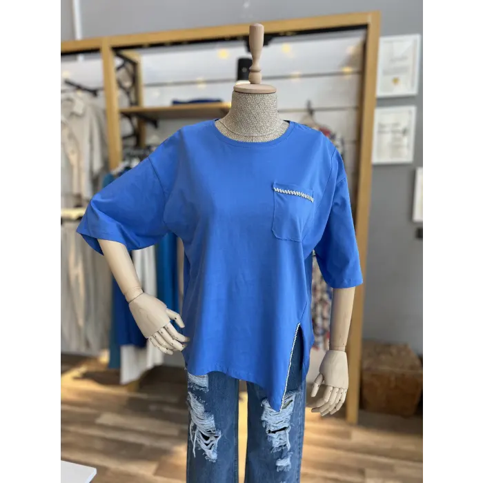 Kadax Etek Taşlı T-Shirt