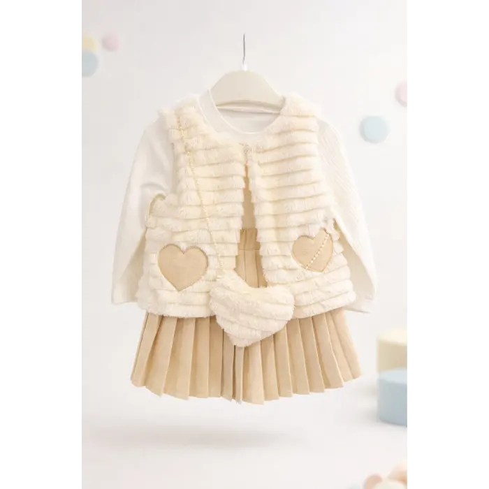 Kalp Nakış Peluş Takım 2/5 Yaş