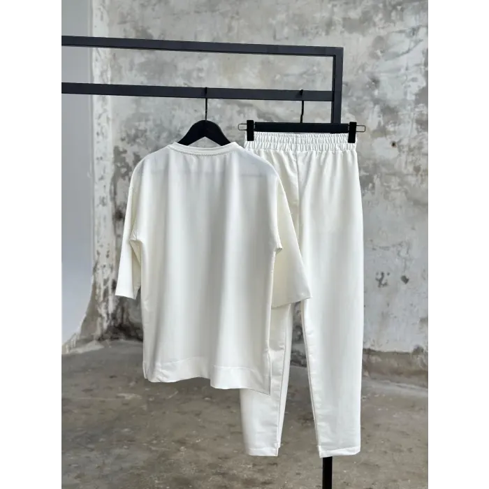 Kokosh Fiyonk Taşlı Tasarım Eşofman Takımı