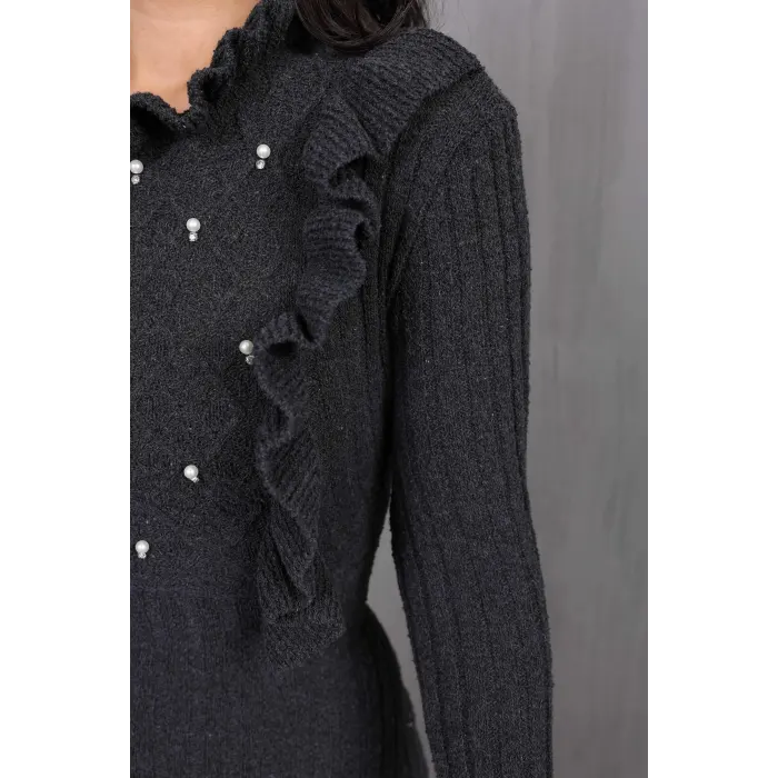 Laluvia İncili Triko Elbise