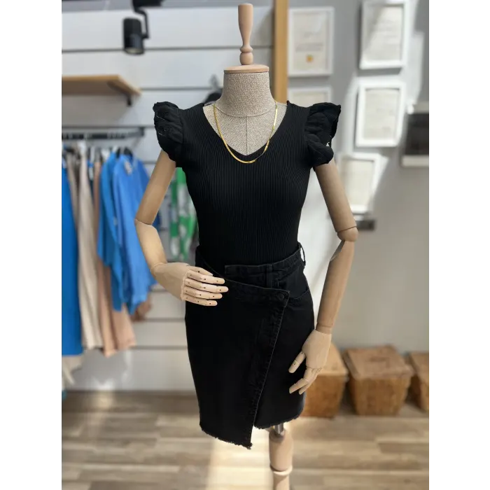 Lian Güpür Detaylı Crop