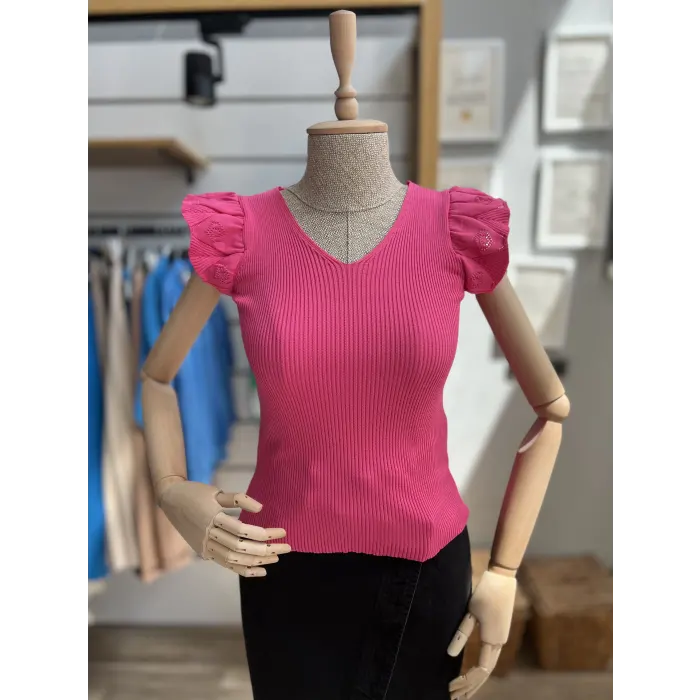 Lian Güpür Detaylı Crop