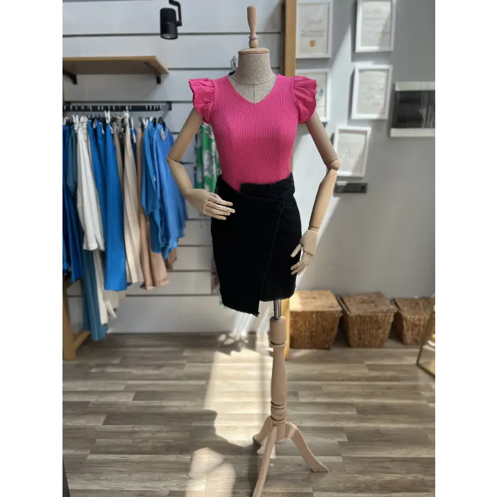 Lian Güpür Detaylı Crop