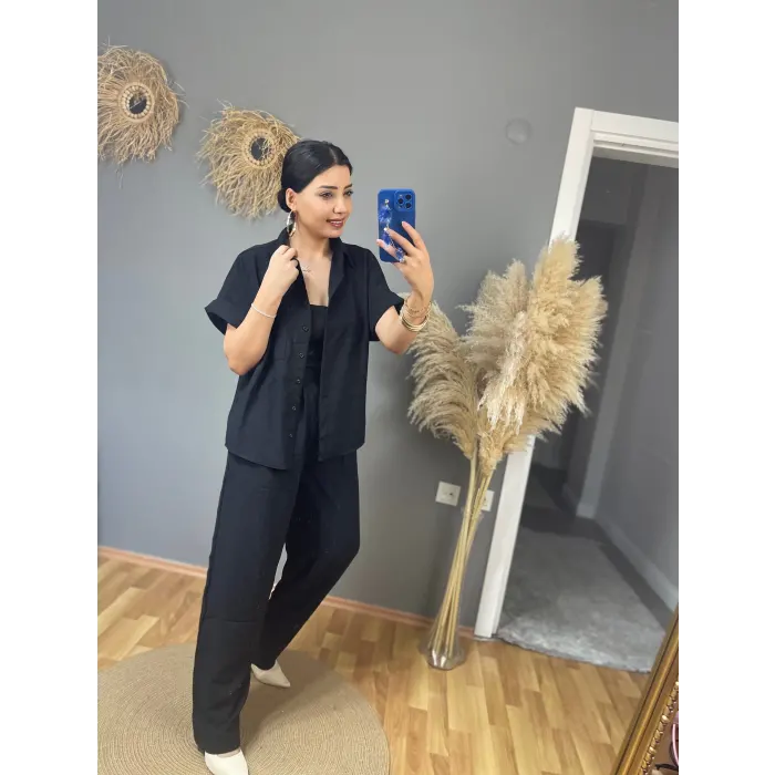 Lindy Keten Şortlu İkili Takım