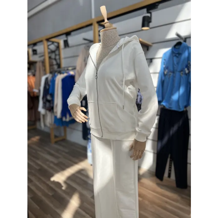 Loni Fermuarlı Sweatshirt Ceket