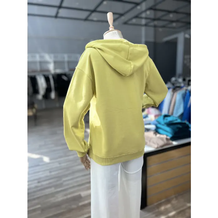 Loni Fermuarlı Sweatshirt Ceket