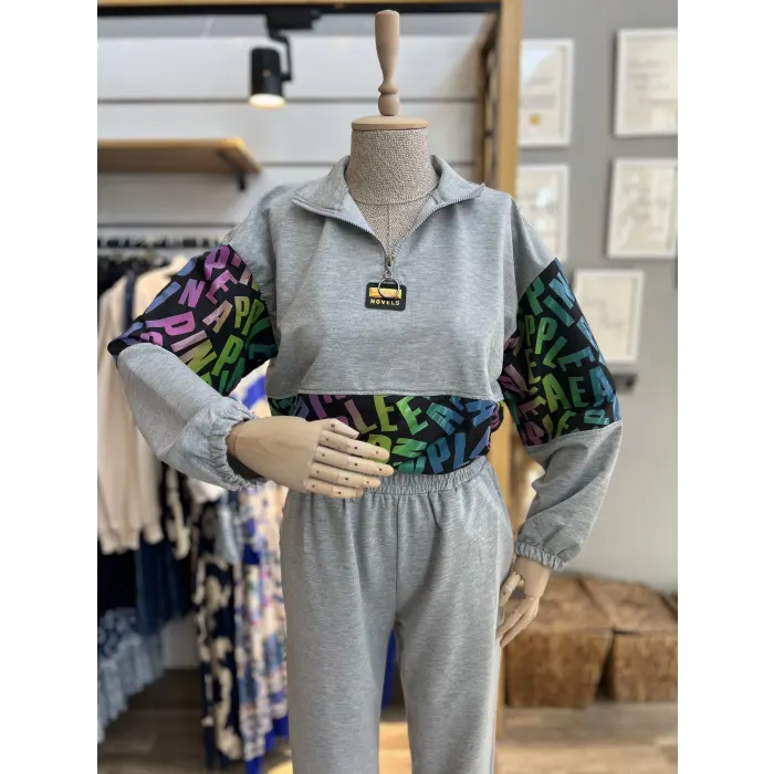 Manmad Renkli Paraşüt Detaylı Eşofman Takımı