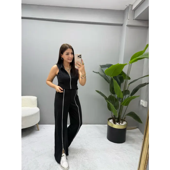 Mariqa Fermuar Detaylı Modal İkili Takım