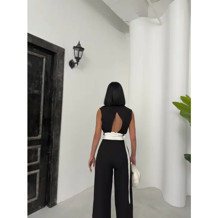 Marka Model Sırt Dekolte Yelek Pantolon Takım