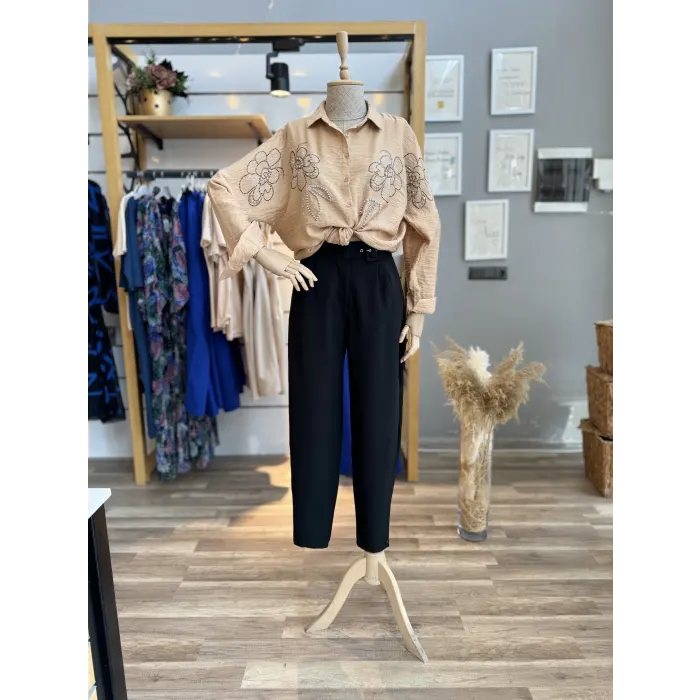 Miele Çiçek Taşlı Gömlek