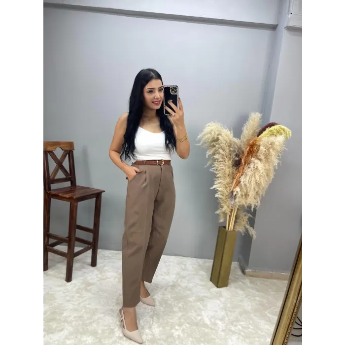 Mita Premium Kemerli Pantolon