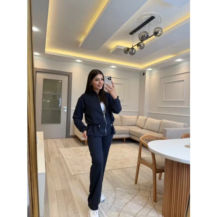 Modal Fermuarlı Taş Detaylı Takım