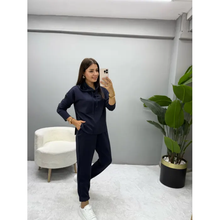 Modal Kumaş Kapüşonlu Takım