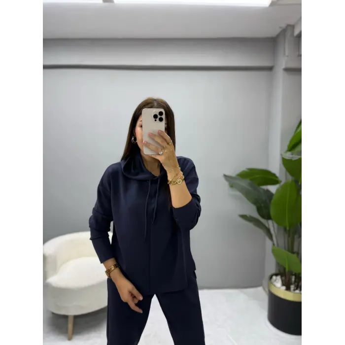 Modal Kumaş Kapüşonlu Takım