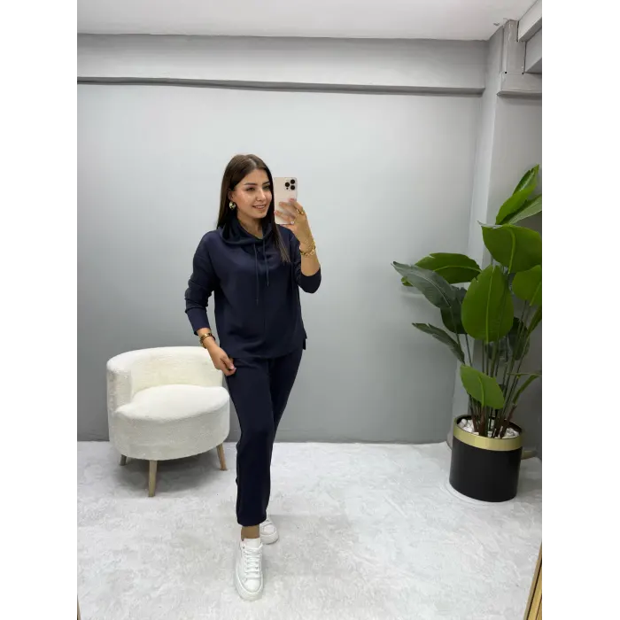 Modal Kumaş Kapüşonlu Takım