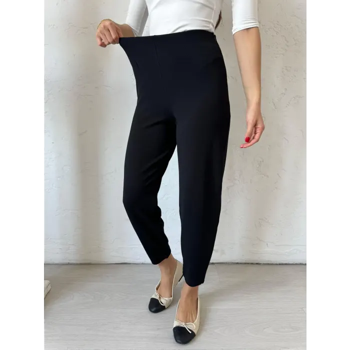 Mona Beli Lastikli Şalvar Pantolon