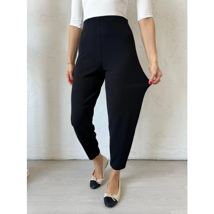 Mona Beli Lastikli Şalvar Pantolon