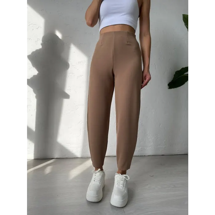 Mona Beli Lastikli Şalvar Pantolon