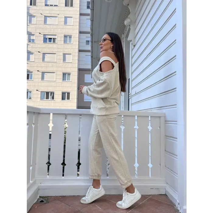 Nestox Omuz Dekolte Detaylı İkili Takım