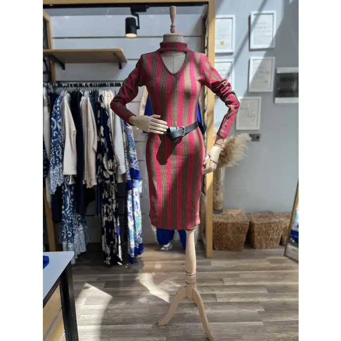 Nivala Triko Kemerli Elbise