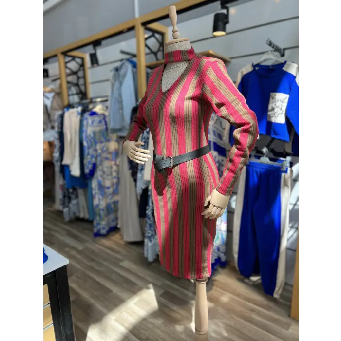 Nivala Triko Kemerli Elbise