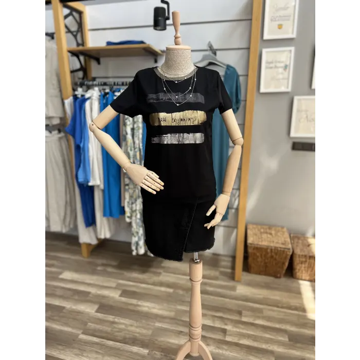 Niwber Tül Detaylı T-Shirt