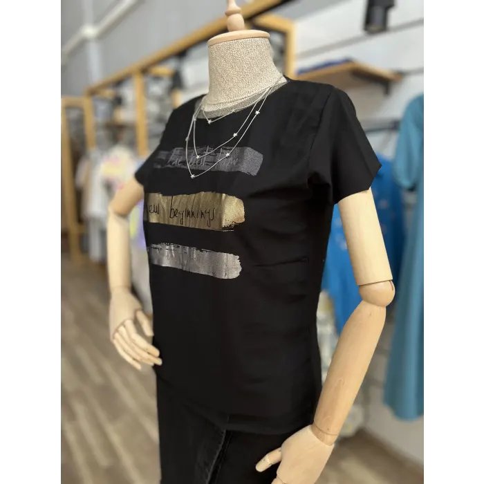 Niwber Tül Detaylı T-Shirt