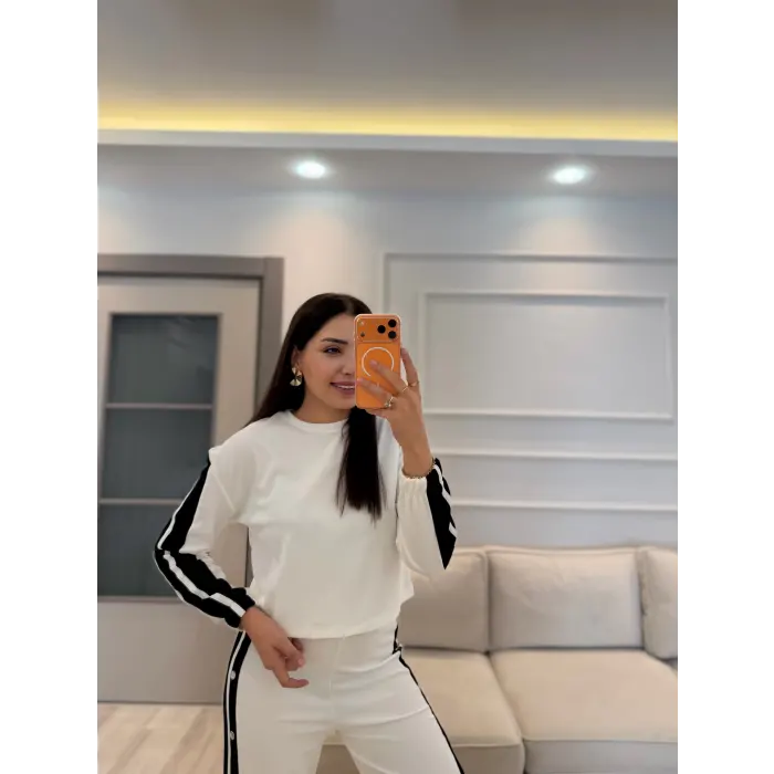 Ottoman Kumaş Çıt Çıt Detaylı Takım