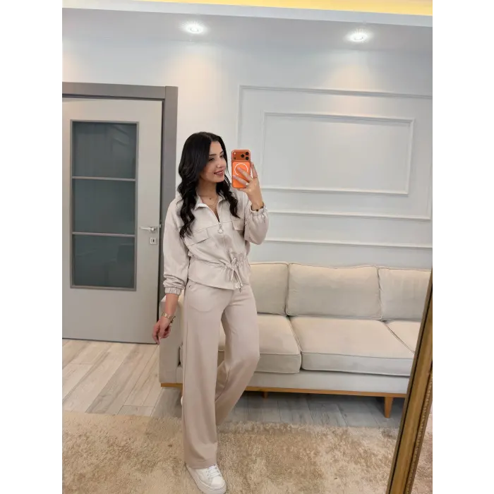 Oysh Ön Cepli Fermuarlı İkili Takım