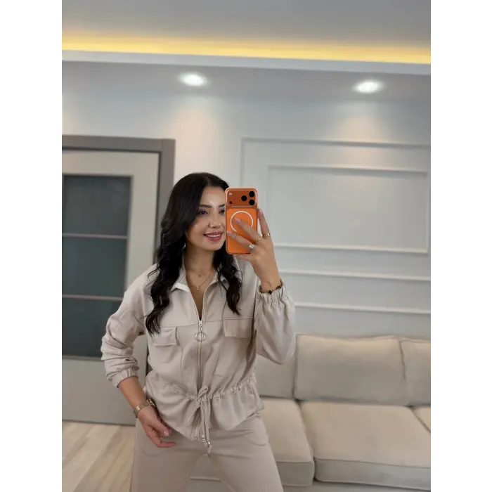 Oysh Ön Cepli Fermuarlı İkili Takım