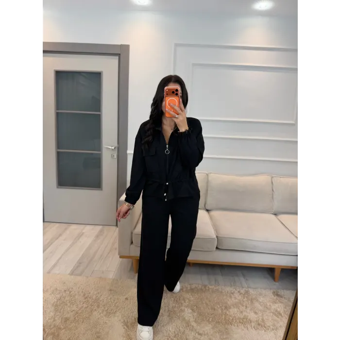 Oysh Ön Cepli Fermuarlı İkili Takım