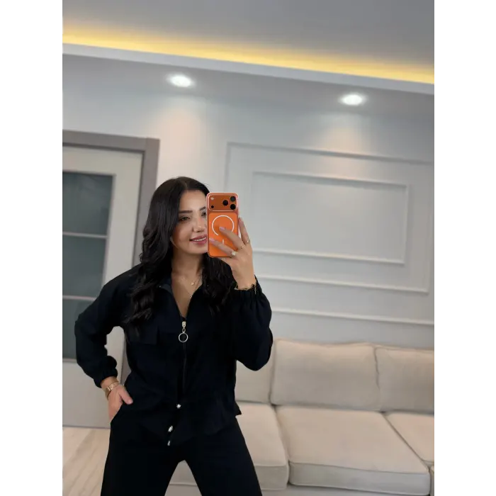 Oysh Ön Cepli Fermuarlı İkili Takım