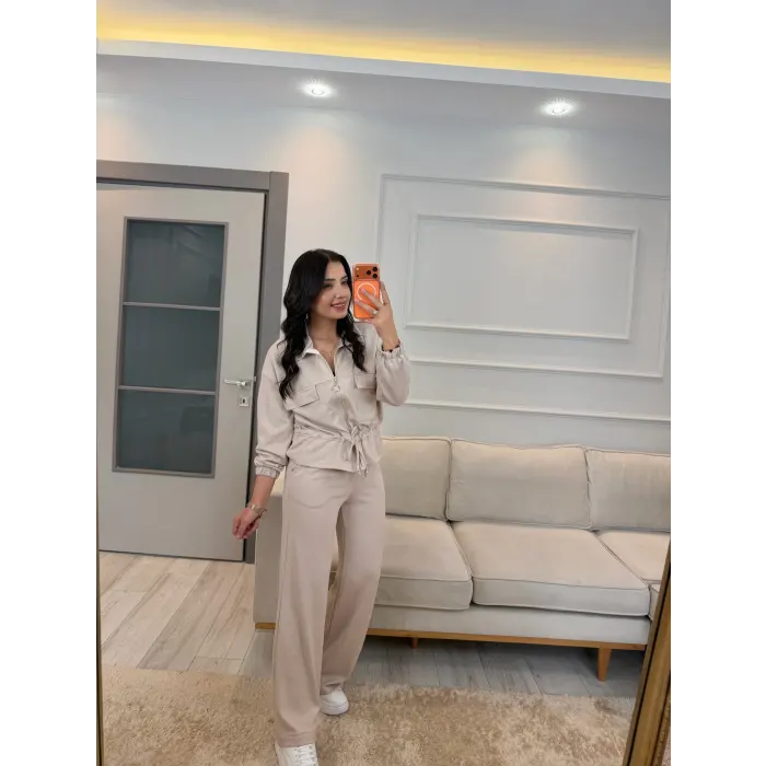 Oysh Ön Cepli Fermuarlı İkili Takım