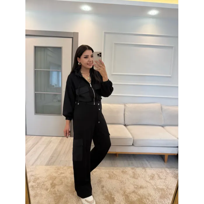 Oysh Paraşüt Garnili İkili Takım