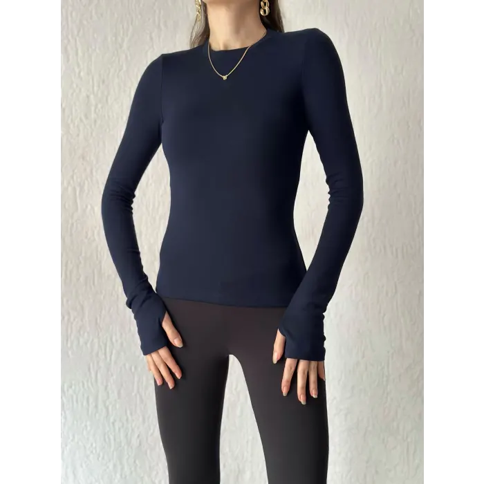 Oysho Parmak Geçme Uzun Kol Body