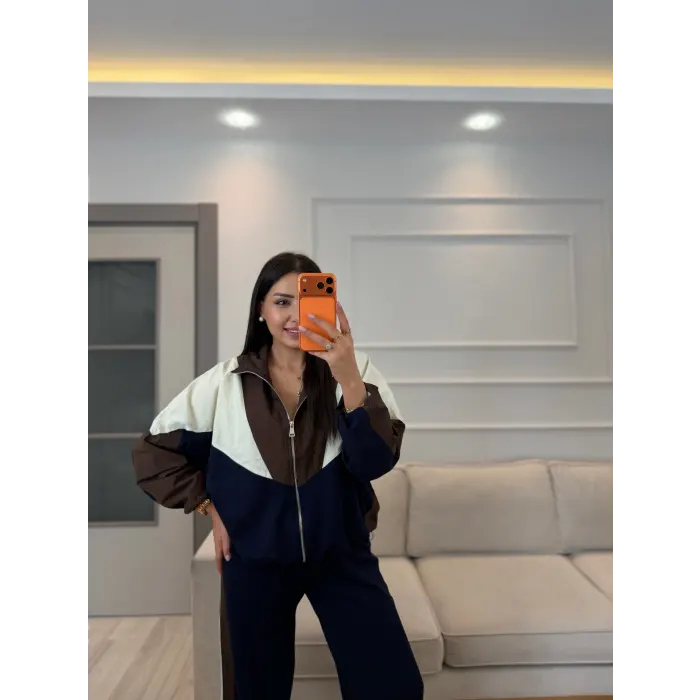 Paraşüt Detay Fermuarlı Eşofman Takım