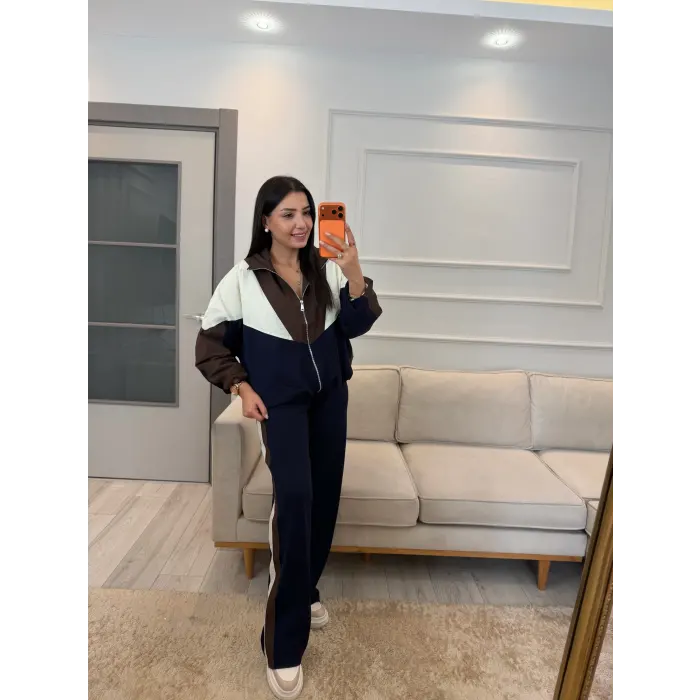 Paraşüt Detay Fermuarlı Eşofman Takım