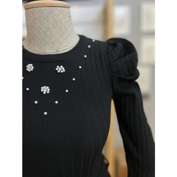 Pariyt İncili Triko Bluz