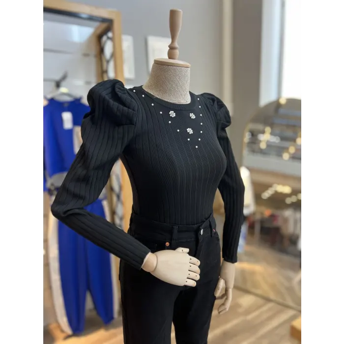 Pariyt İncili Triko Bluz