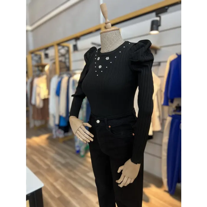 Pariyt İncili Triko Bluz