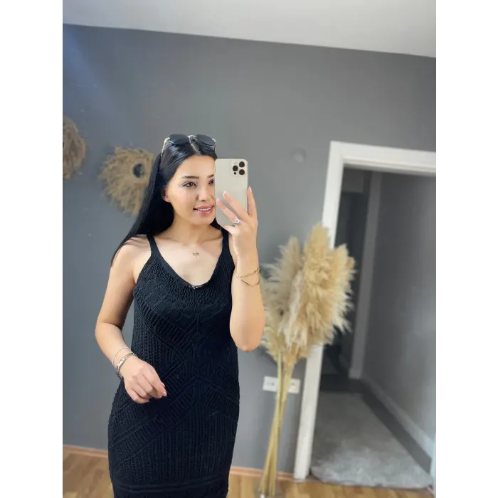 Perm Askılı Fisto Elbise