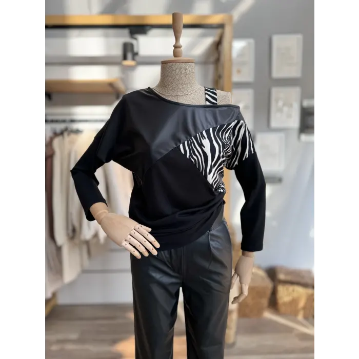 Phaya Zebra Desen Bluz