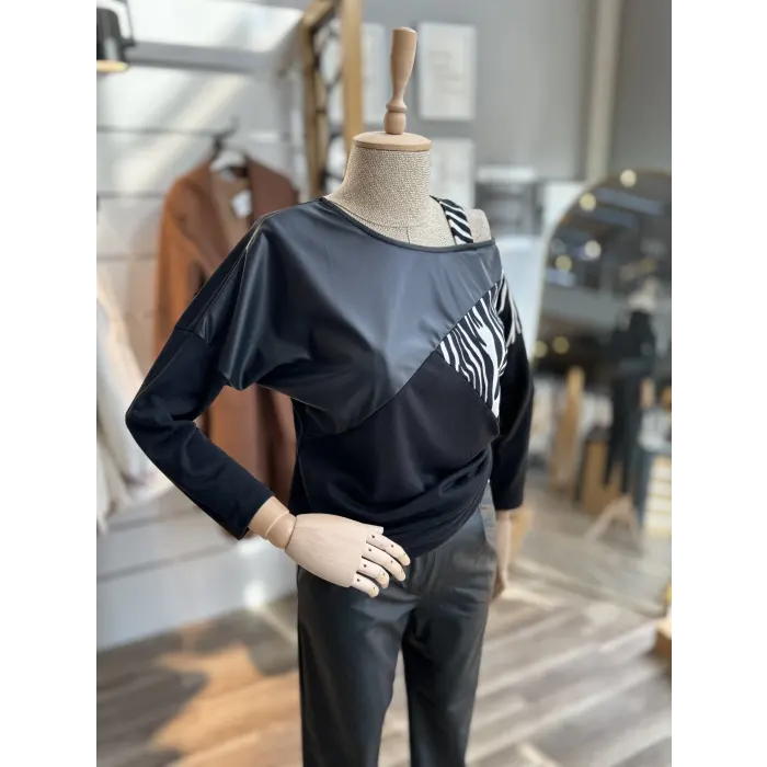 Phaya Zebra Desen Bluz