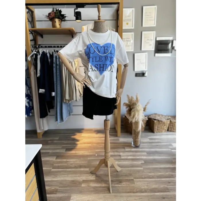 Pilly İncili Tasarım T-Shirt