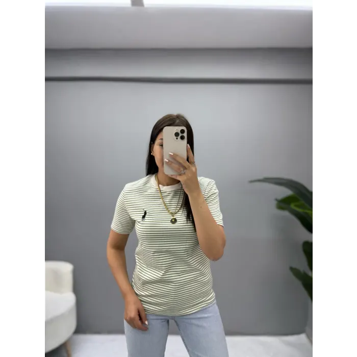 Polo Basic Çizgili T-Shirt