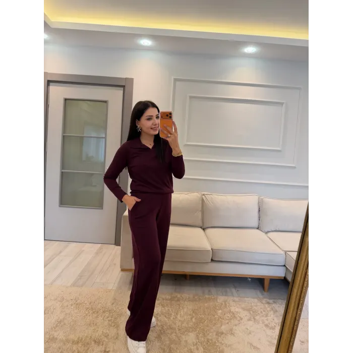 Polo Yaka Oysh Modal İkili Takım