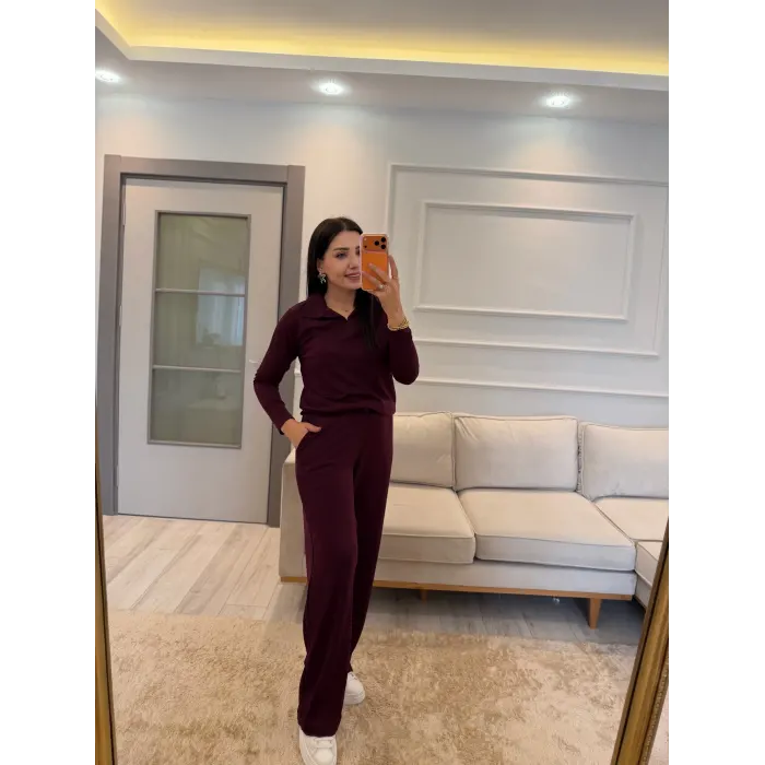 Polo Yaka Oysh Modal İkili Takım