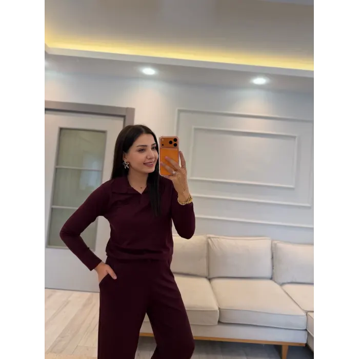 Polo Yaka Oysh Modal İkili Takım