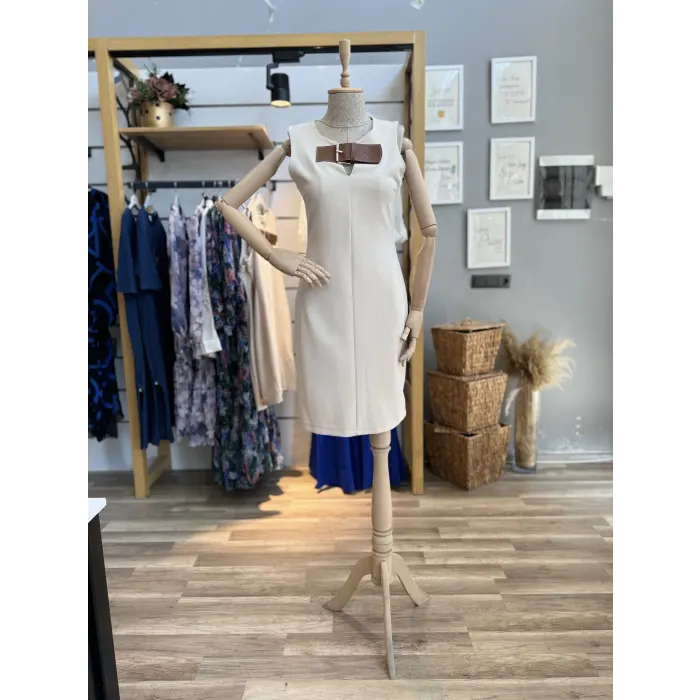 Portland Zra Muadil Kemer Detaylı Elbise